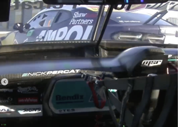 Nick Percat and Will Brown made contact in pit lane.